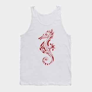 Hyppocampus red version2 tattoo Tank Top